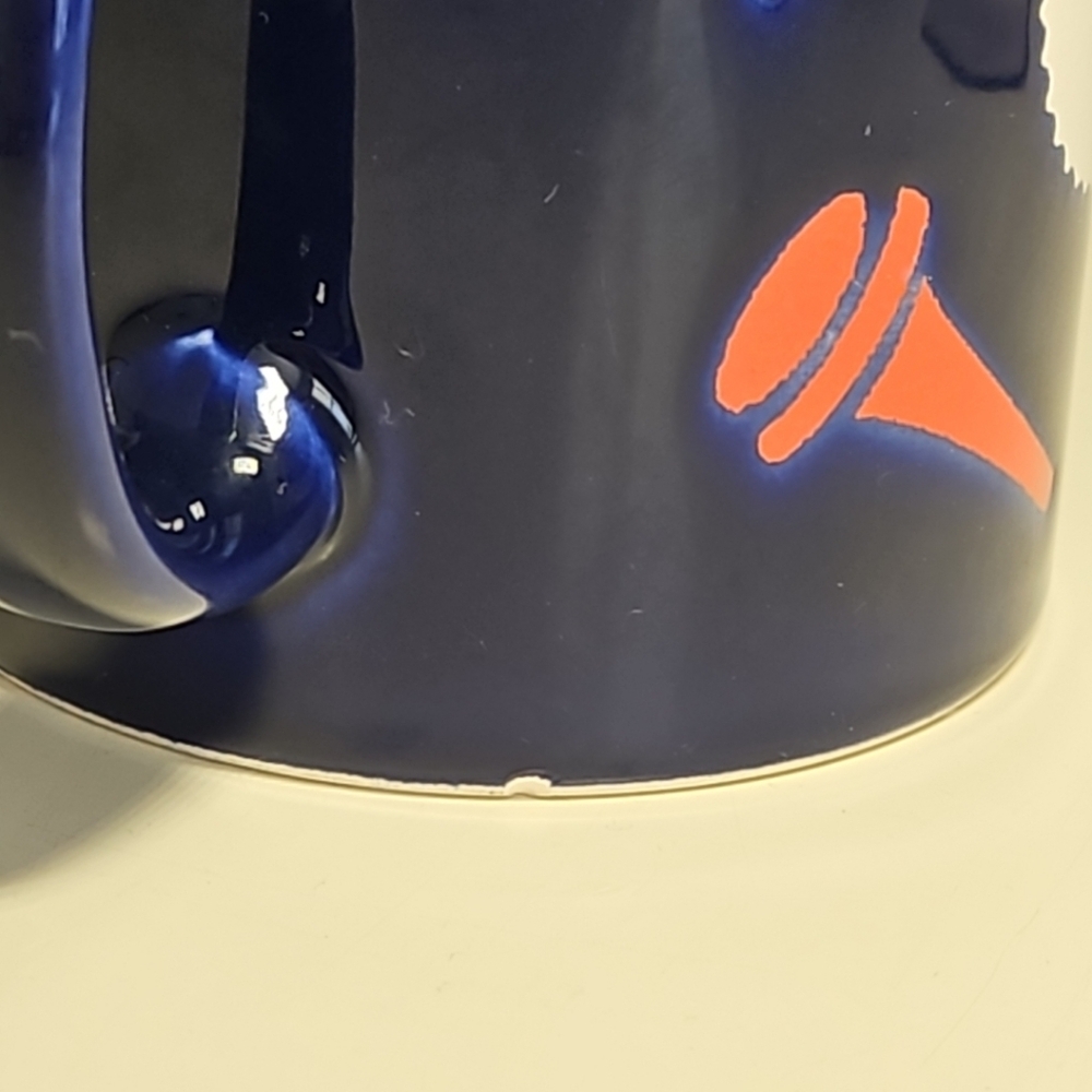 Vtg Waechtersbach Spain Golf Tee Ball Coffee Mug Navy Blue **Small flaw** - Picture 8 of 8